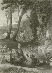 Le Lion et Le Moucheron