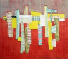 Paysage urbain abstrait moderne