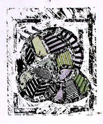Motif abstrait à rayures