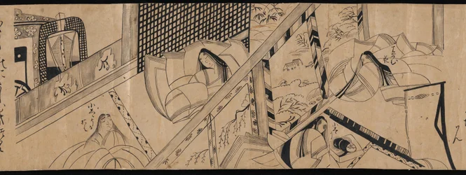 Chapitres "Akashi", "Bouées du canal" ("Miotsukushi"), "Le champ de vers" ("Yomogiu"), "Porte" ("Sekiya"), et "Concours d