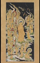 Bouddha et ses accompagnateurs