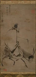 Maître Chan à dos de mule