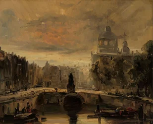 Néerlandais : De Grote Markt à Rotterdam avec la statue d