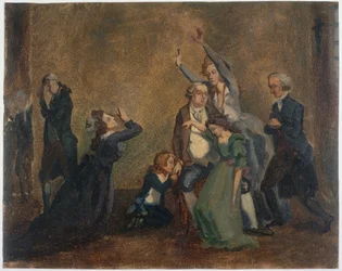 French: Adieux de Louis XVI à sa famille, le 20 janvier 1793.