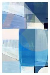 Géométrie abstraite bleue