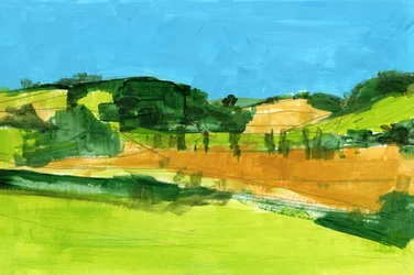 Vue abstraite de la campagne