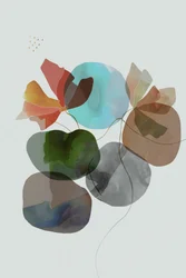 Formes florales abstraites