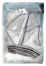 Voyage à la voile abstrait