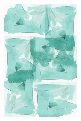 Formes abstraites bleu sarcelle