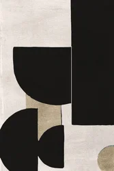 Géométrie noire et dorée