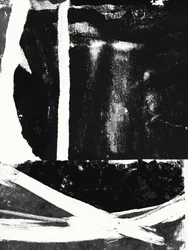 Traits abstraits noirs et blancs