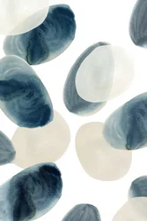 Formes organiques bleu-beige