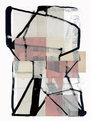 Collage géométrique « Blush »