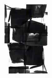 Abstrait noir audacieux
