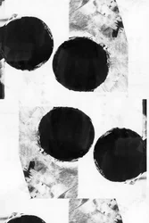 Cercles noirs abstraits audacieux