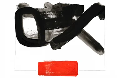 Abstrait noir et rouge audacieux