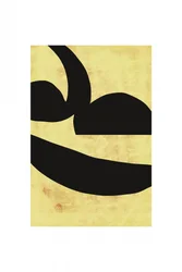 Abstrait audacieux noir et jaune