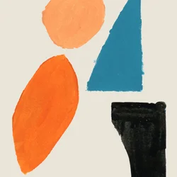 Équilibre abstrait et coloré