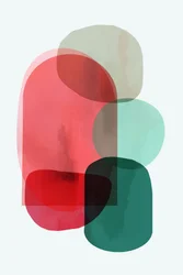 Formes organiques colorées