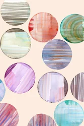 Cercles colorés à l