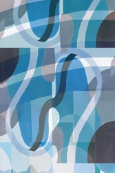 Abstraction bleue et fraîche