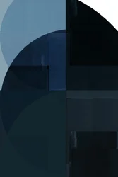 Géométrie bleu profond