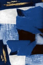 Abstrait bleu et or dynamique