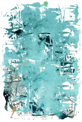 Abstraction dynamique bleu sarcelle