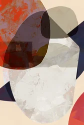 Formes abstraites aux tons terreux