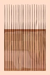 Lignes verticales abstraites aux tons terreux