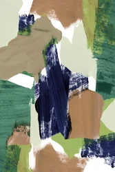 Abstrait aux touches de pinceau aux tons terreux