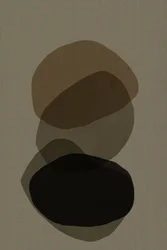 Formes superposées aux tons terreux