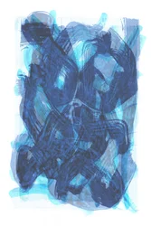 Abstrait bleu fluide