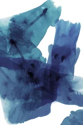 Lavage abstrait bleu fluide