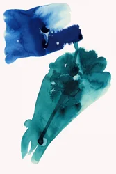 Bleu turquoise fluide