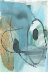 Abstrait bleu sarcelle fluide
