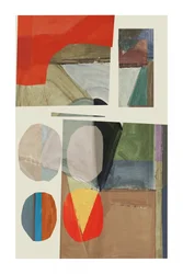 Collage géométrique en couleurs