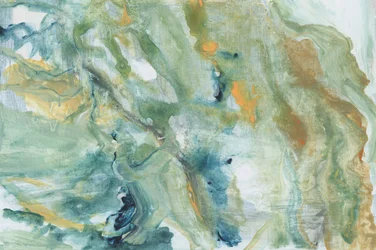 Une vague verte et dorée