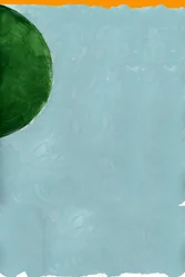Cercle vert, bleu apaisant