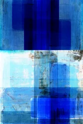 Abstraction bleue en couches
