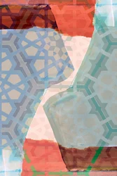 Motifs géométriques superposés