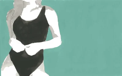 Silhouette en maillot de bain minimaliste