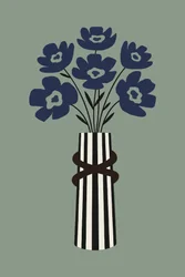 Bouquet bleu moderne