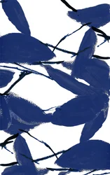 Feuilles bleues modernes