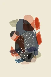 Collage moderne aux tons terreux