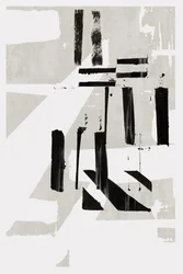 Lignes abstraites monochromes