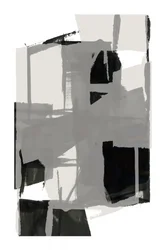 Formes abstraites monochromes