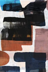 Formes abstraites aux teintes douces