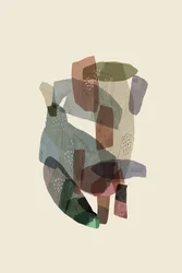 Formes abstraites aux tons discrets