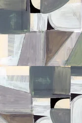 Formes abstraites aux teintes discrètes